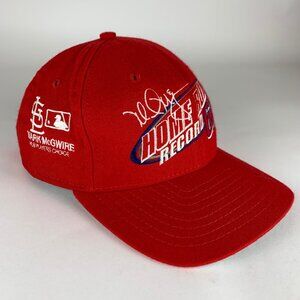 Mark McGwire Vintage Red Players Choice 62 Home Run Record Snapback Hat